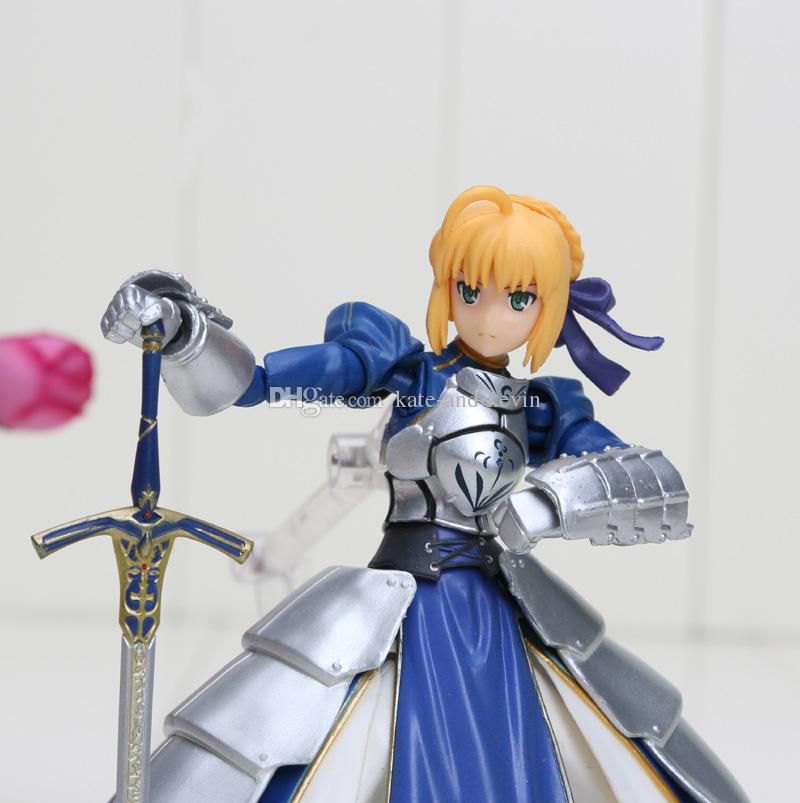 Anime Fate stay Night Saber Figma 227 PVC Action Figure Collectible Model Toy 14cm