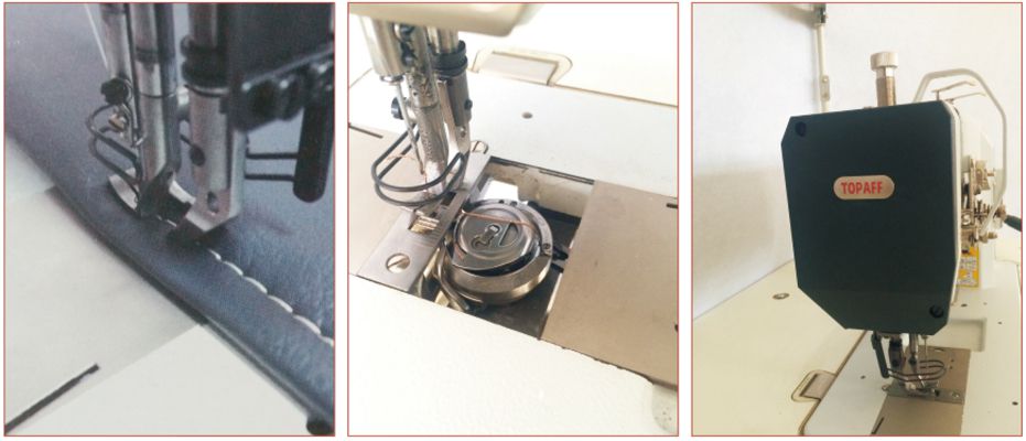1245 single needle flat bed compound feed Large Horizontal Hook sewing machine