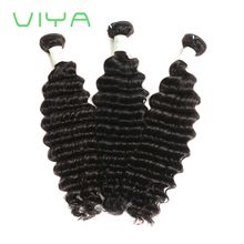 VIYA Brazilian Virgin Hair Deep Wave Hair Extensions Unprocessed Human Hair Wave Natural Color Can Be Dyed and Bleached WY901D