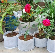 Implant Bag Plants Fabric Pot Non-Woven Fabric Highly Breathable Convenient transplantation Root Protection Grow Pots 50x40cm Disposable bag