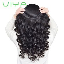 VIYA Indian Hair Bundles Loose Wave Unprocessed Human Hair Weave 3 Bundles Hair Extensions Natural Color WY905C
