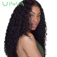 VIYA Brazilian Virgin Hair Deep Wave Unprocessed Extensions 3 Bundles Natural Black Color No Tangle Hair Extensions WY831H