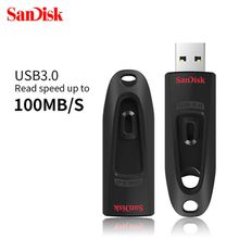 SanDisk 100% Original Genuine 128GB USB3.0 U disk CZ48 Extreme High Speed Black Read speed 100MB/s USB3.0 High speed safe and reliable