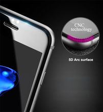 For iPhone X 5D Tempered glass screen protector for iPhone 8 iPhone 7 cell phone 0.20mm Ultra-thin screen protector