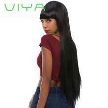 VIYA Human Hair Bundles Brazilian Straight Hair Weave Natural Black Color Virgin Hair WY901D